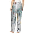 thumbnail image 3 of Picia The World Map with Cartoon Animals Womens Soft Woven Cotton Elastic Waistband Sleep Pajama Pant Lounge Sleep Pant With Pockets And Drawstring-XX-Large, 3 of 9