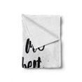 thumbnail image 2 of Grandma Soft Flannel Fleece Throw Blanket, Monochrome Words About Best Grandmother on a Grunge Inspired Dotted Background, Cozy Plush for Indoor and Outdoor Use, 50" x 70", Black White, by Ambesonne, 2 of 6