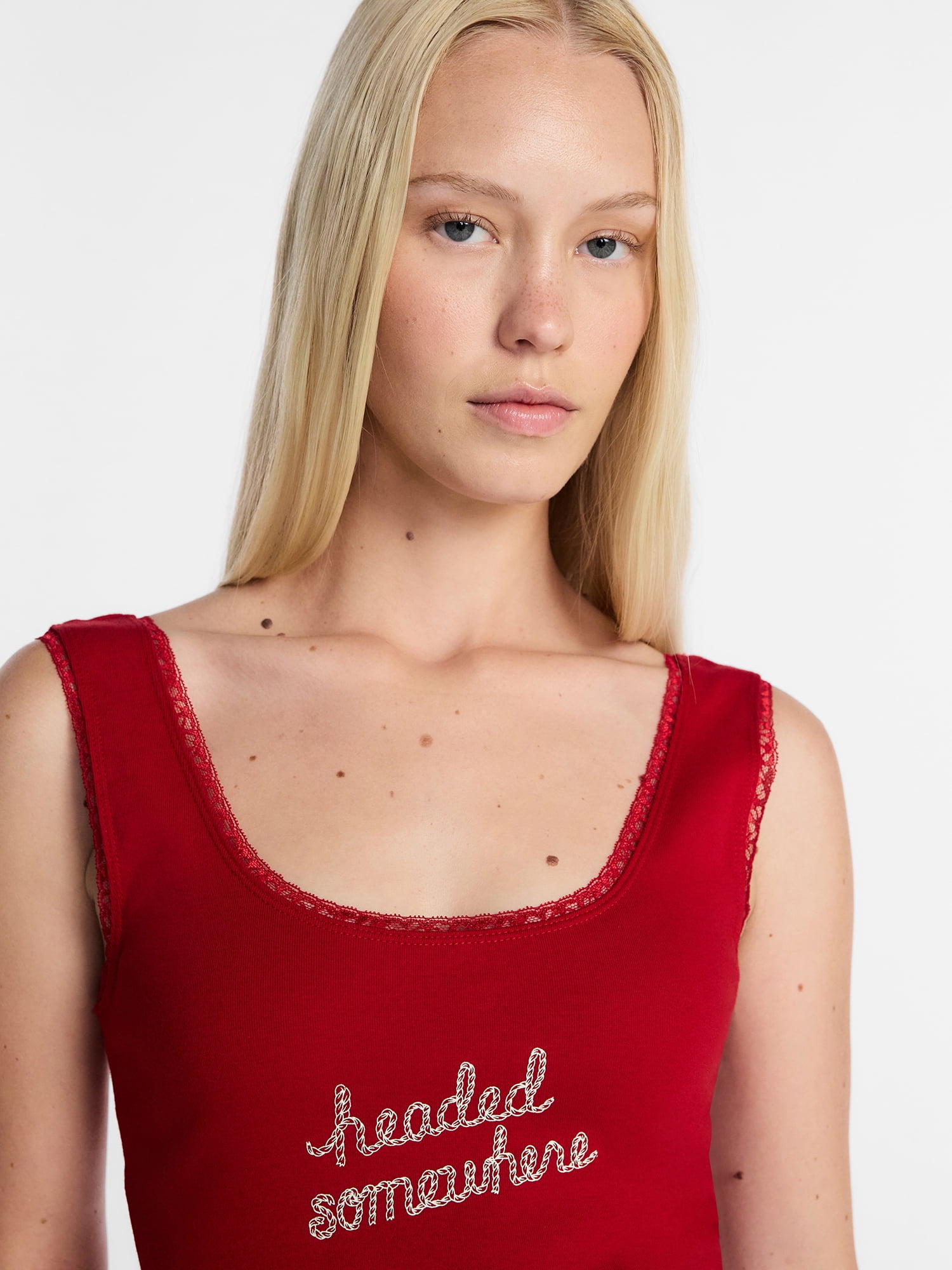 Kacey Lee Women's Headed Somewhere Graphic Tank Top, Sizes XS-XXL