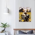 thumbnail image 4 of Nawypu Highland Cow Bathroom Decor Wall Art Funny Bathroom Farm Cow Canvas Print Black And White Cow Bathroom Wall Decor Rubber Duck Cute Cow In Bathtub Wall Art Home Decor For Bathroom, 4 of 5
