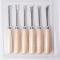 thumbnail image 6 of MLINS 6 Pieces Wood Carving Hand Chisel Tool Set Woodworking Professional Gouges, 6 of 8