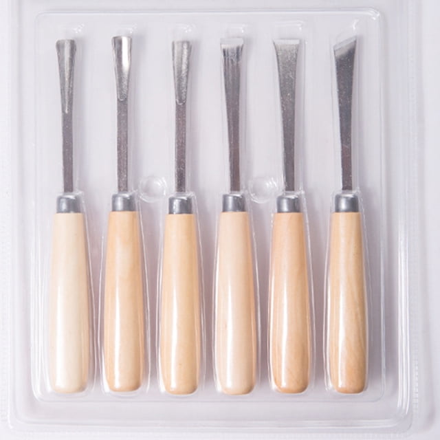 DEEPCRAFF Multi Color Wood Carving Accessories Set with Comfortable Polished Wood Grip Handles