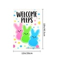 thumbnail image 4 of Welcome Peeps Easter Bunny Garden Flag For Home Outdoor Garden Yard Decor 12x18 Inch, 4 of 5