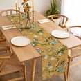 thumbnail image 3 of Table Runner 36 Inches Long for Kitchen Dining, Yellow Botanical Dresser Scarf Farmhouse, Dining Table Decorations for Wedding/Parties, Spring Floral Summer Lemon Birds 13 x 36 In, 3 of 8
