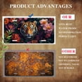 thumbnail image 5 of Tiger amidst Peonies Front License Plate,Metal License Plate,Funny Standard Plates Personalized Novelty Decorative For Men/Women/Boys/Girls Car 6×12 Inch, 5 of 7