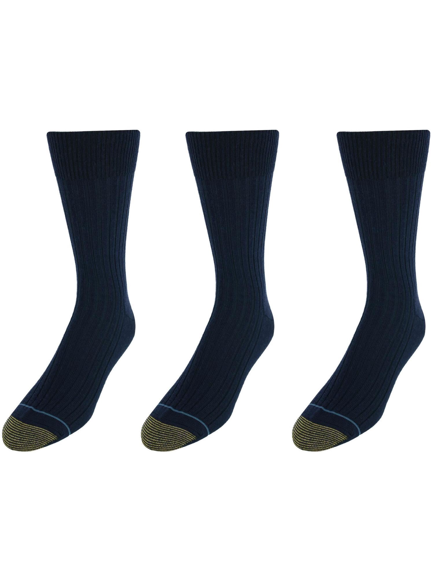 slim fit dress slacks Men's Over the Calf Moisture Control Fashion Socks (Pack of 3) by Gold Toe main image 0