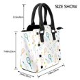 thumbnail image 4 of Zufioo Cute Tennis Rackets Print Leather Rivet Shoulder Bag, Microfiber PU Leather Adjustable Shoulder Strap Handbag, Ideal Gift for Women-One Size, 4 of 6