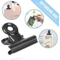 thumbnail image 3 of Small Clips, 50pcs Metal Binder Clips, 22mm Bulldog Paper Clips, Black Hinge Clips For Food Bags A, 3 of 4