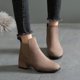 thumbnail image 3 of Botines Mujer Otoño Invierno Nuevas Botas De Tobillo chelsea Moda Gamuza Cuñas De Deslizamiento En Bota Corta Tacón Medio Talla Grande Zapatos De, 3 of 4