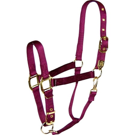Hamilton Halter Company - Adjustable Chin Halter With Snap- Wine Average - 1DAS AVWN