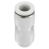 3/8" x 5/16" Pneumatic Push to Connect Fittings Straight Union, White