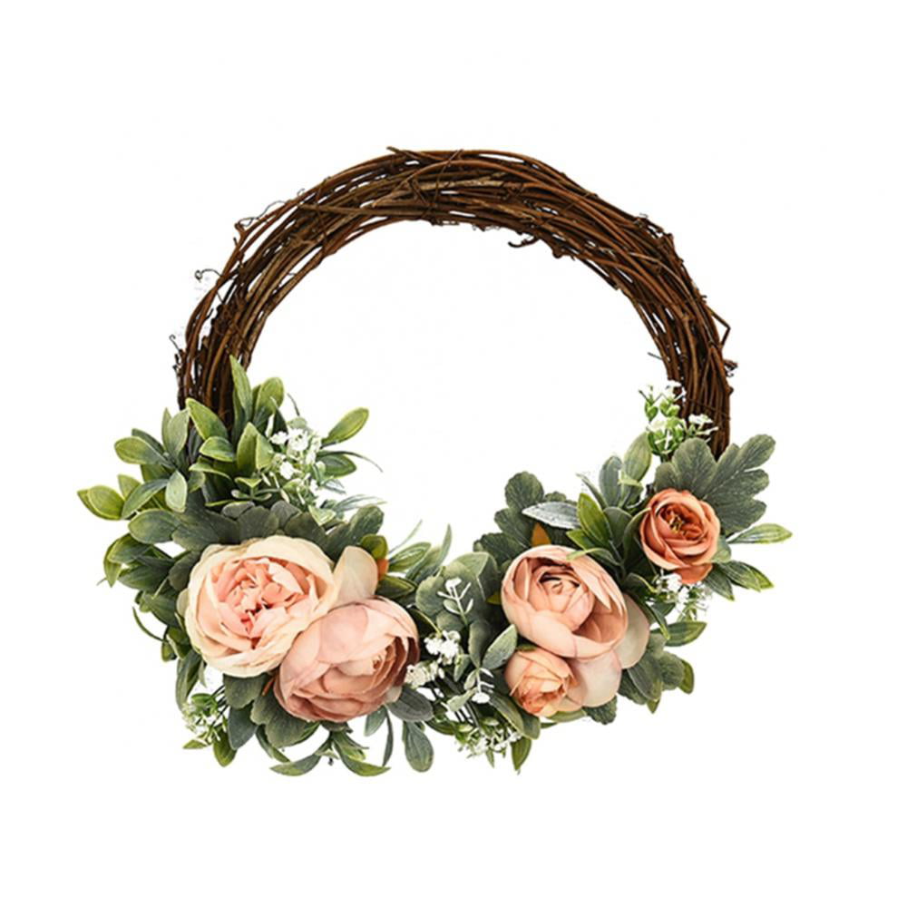 1 x Straw Wreath Sturdy Base Craft Wedding Decoration Material D:27cm T:3 cm 