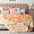 thumbnail image 2 of 25th Anniversary Blanket Gifts, 25th Wedding Anniversary Blanket Gifts for Couple Husband Wife, 25 Year Anniversary Decorations Gift Ideas, Throw Blanket 60"X 50", 2 of 6
