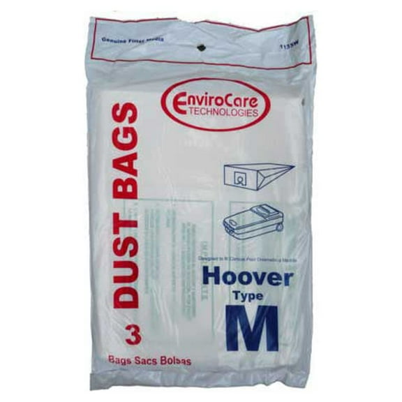 24 DESIGNED TO FIT HOOVER M CANISTER VACUUM BAGS