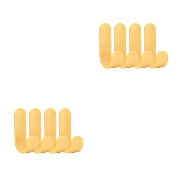 Bearachild 4 Uds. Ganchos para toallas de baño, colgadores de puerta de plástico, colgadores de pared autoadhesivos, estantes para sombreros, colgador de Type1 NO1 Bearachild CBP045660