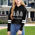 thumbnail image 4 of Christmas Hoodie for Girls Boys Christmas Patterns Long Sleeve Pullover Tops with Pocket Oversized Hoodies Holiday Sweater 4-5 Years, 4 of 4