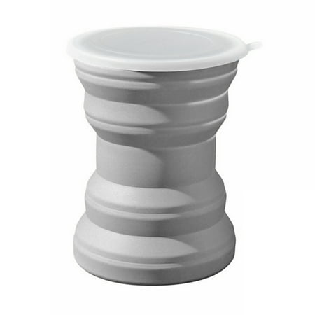 

Jocestyle Collapsible Silicone Water Bottle Telescopic Outdoor Drinking Cup (Grey)