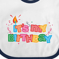 thumbnail image 4 of Inktastic It's My Birthday Letters Boys or Girls Baby Bib, 4 of 4