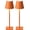 Orange-2, variant on 2 Cordless Table Lamp,Portable Desk Lamp, 4000mAh Operated, 3 Color Stepless Dimming Up, for Restaurant//Bars/Outdoor Party/Camping/Coffee Shop Night Light(Orange)