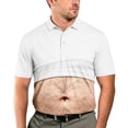 thumbnail image 3 of OIOLOYJM Polo Shirts for Men 3D Print Creativity Performance Short-Sleeve Casual Quick Dry Mesh Golf Shirts Basic Lounge Running Collared Tee Shirts White 5XL, 3 of 4