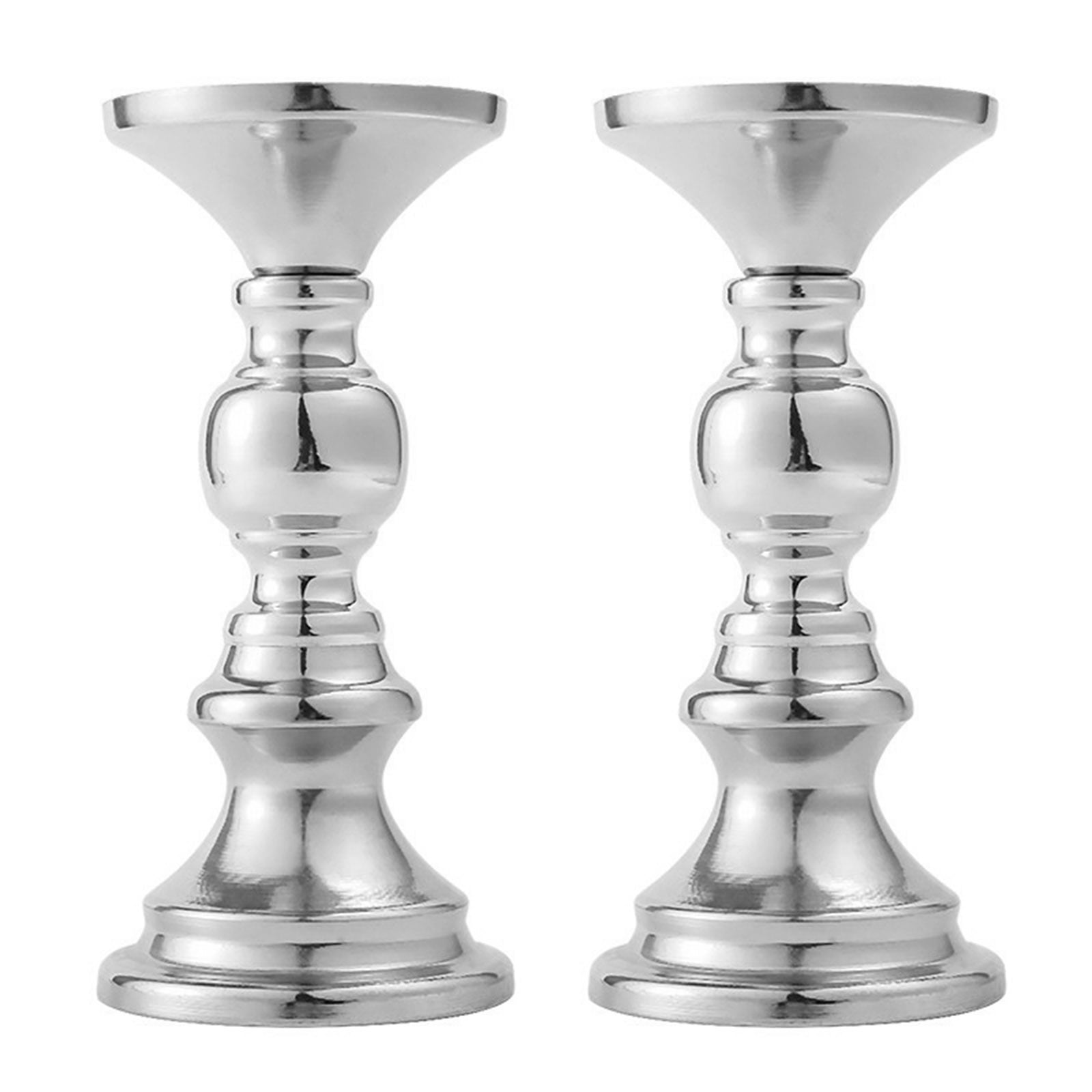 Pack of 2 Iron Candle Table Decoration Candlestick Chic Iron Candle