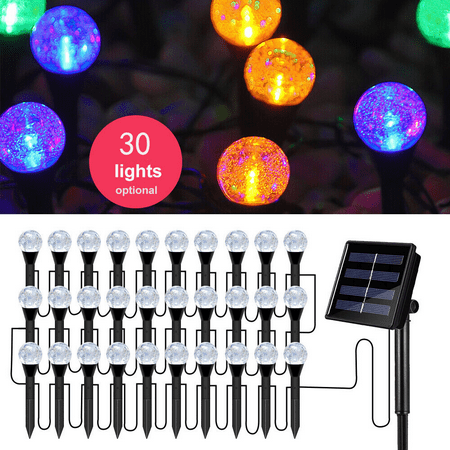 

Zengest Solar Powered Garden Spotlight 30 Pack LED Outdoor Solar Lights for Yard IP65 Waterproof Solar Spot Lights Outdoor 8 Flash Modes (Warm White)
