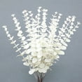 thumbnail image 1 of Xiao Hua 24 tallos artificiales de eucalipto con hojas de tacto real, ideales para ramos de boda, centros de mesa y decoración del hogar (verdes), 1 of 5