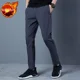 thumbnail image 3 of Pantalones casuales de oficina para hombre, largos, rectos, de negocios, nuevos, de corte regular, ropa de calle, de talla grande, de alta calidad, pantalones masculinos, tendencia, baratos, 3 of 5