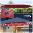 thumbnail image 4 of Outsunny Double-Sided Sun Umbrella Garden Parasol Patio Sun Shade Outdoor, 4 of 10