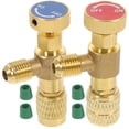 thumbnail image 1 of KAKOWELY Fluoride Adding Valves 2pcs Car Air Conditioner Refrigeration Converting Adapter Fluoride Adding Valves2.64"X1.18"X0.59", 1 of 5