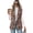 Autumn Camo Leaves Pattern, variant on Chririnla Slim One Button Waistcoat for Work Summer, Woven Lightweight Trendy Women's Sleeveless Waistcoat, Autumn Camo Leaves Pattern