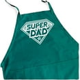 thumbnail image 1 of ApronMen BBQ Apron - Super Dad Superhero - Funny Cooking Apron For Men With Pockets (Teal), 1 of 3