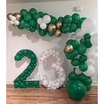 thumbnail image 3 of Set of solid color balloons dark green party decorative balloons,, 3 of 5
