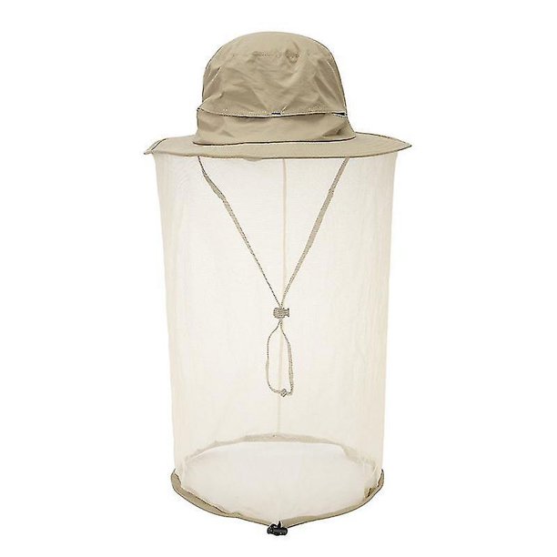 Sombrero de red para la cabeza con malla oculta, sombrero para el sol de pesca al aire libre para amantes del aire libre