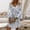 White, variant on Njoeus Women's Boho Mini Dress Floral 3/4 Long Sleeve V Neck Flowy Tunic Dress Loose Casual Beach Dresses