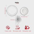 thumbnail image 5 of Safdie & Co. 12-Piece Black & White Sketch Dinnerware Set, Porcelain, Includes Plates, Bowls, and Serving Dishes, Dishwasher Safe, 5 of 14