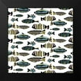 thumbnail image 2 of Blanckslate 20x20 Black Modern Framed Museum Art Print Titled - Capri Collection G, 2 of 5