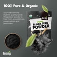 thumbnail image 3 of Berrilys Organic Black Seed Powder - Nigella Sativa, Ground Kalonji, Black Cumin for Baking, Bread Making, Cooking, Smoothies, Curries, Soups, Salads, & Stews - Nutritious- Resealable - 10 Oz, 3 of 7