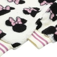 thumbnail image 4 of Disney Minnie Mouse Girl's Zip-Up Varsity Bomber Jacket - Casual Lightweight Coat with Minnie Mouse Design for Kids (Sizes 4-14), 4 of 6