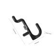 thumbnail image 4 of OULII 20Pcs Black Plastic Peg Hook Fixer for Pegboard Utility and Tool Hook Storage Home Organization, 4 of 8