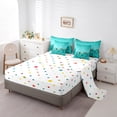thumbnail image 3 of Teal Rose Comforter Set 7 Piece Bed in a Bag Twin,Diamond Crystal Fluid Art Sheet Set with Comforter,Abstract Ombre Bedding Set Romantic Garden Flowers Bed Set Boho Floral Bohemian Decor, 3 of 6