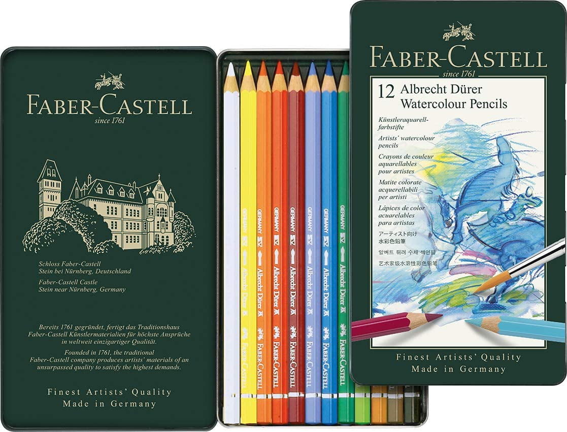 Faber-Castell Albrecht Durer Artist Watercolor Pencils, Set of 12