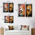 thumbnail image 4 of Designart "modern Soccer Energy" Soccer Wall Art Set Of 2 - Multi-Color Sports Gallery Wall Set For Home Decor, 4 of 7