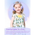 thumbnail image 4 of Auriculares Bluetooth KERHAND para niños con orejas de gato, LED, color azul claro, 4 of 6