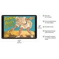 thumbnail image 2 of Barnum & Bailey Circus - Greatest Show on Earth - Clown Standing over Tents - Vintage Circus Poster c.1917 - 8 x 12 inch Vintage Wood Art Sign, 2 of 4