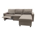 thumbnail image 1 of Serta Palisades Reclining Sectional with Right Storage Chaise, Oatmeal, 1 of 10