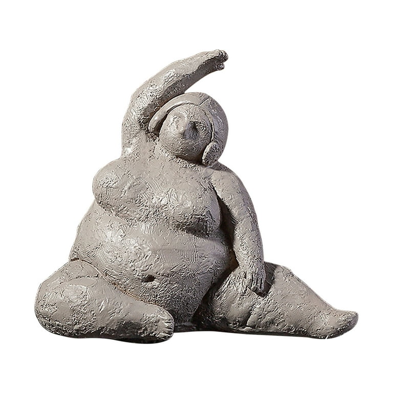 HerrnaliseResin Women Yoga Statue, Abstract Sculpture Elegant Yoga