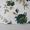 thumbnail image 6 of Womens Tops Casual Deep V Neck Linen T Shirts Floral Print Loose Comfy Short Sleeve Everyday Beach Tops White L, 6 of 9