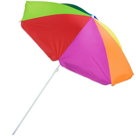 Rainbow Beach Umbrella - Brybelly Rainbow Beach Umbrella, 8-foot