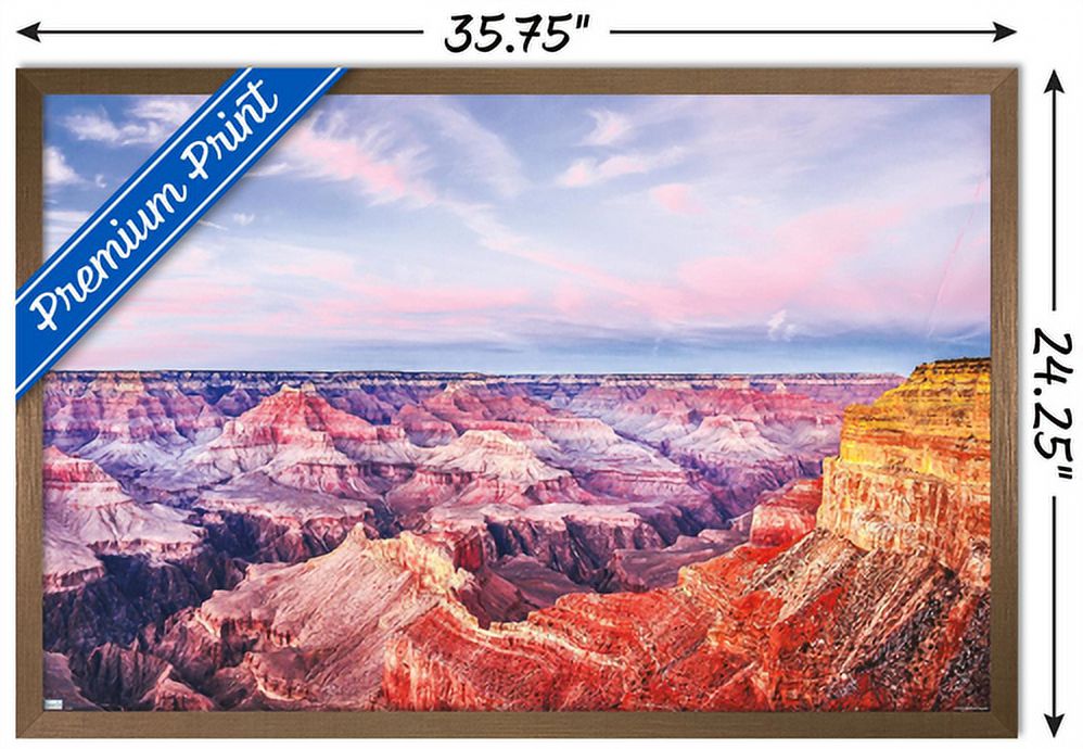 Wonders of the World - Grand Canyon Wall Poster, 22.375" x 34", Framed